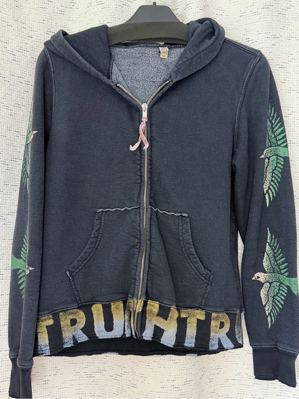 Kū (Kū空) Japanese Heritage Quarter-Zip Sherpa-Lined Sweatshirt.